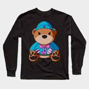 Easter Sweater Teddy Bear Long Sleeve T-Shirt